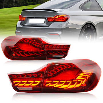MMO Rear Lamps For BMW 4 Series F32 F36 F82 F83 Red OLED GTC CS Style Tail Lights